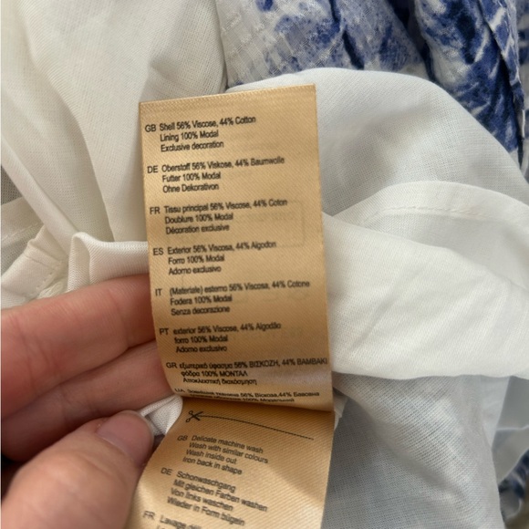 NWT Scotch and Soda Waisted Blue Maxi Dress - Picture 13 of 14